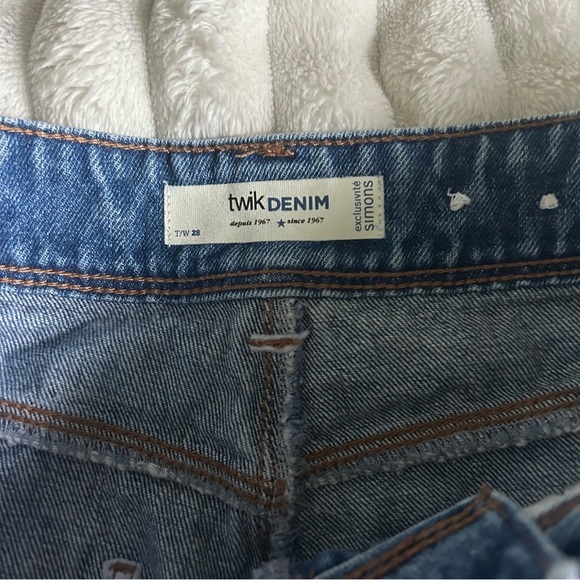 Simons Twik Denim Womens US28 Classic Blue Jean Shorts - Picture 5 of 8